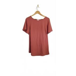 Isabel Pink Maternity Top with Tie in Front Women's Small